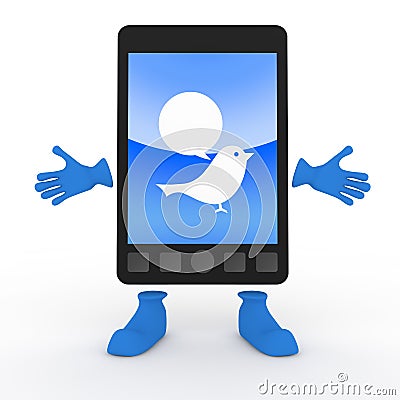 Tweet / Mobile Phone / Smartphone Stock Photo