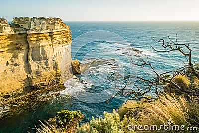 Twelve apostles in Australia, view from the razorback lookout Stock Photo