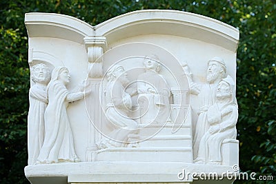 Twelve year old Jesus in the Temple Stock Photo