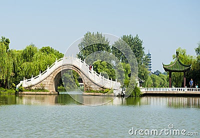 Â  Twenty-four Bridge Slender West Lake Stock Photo