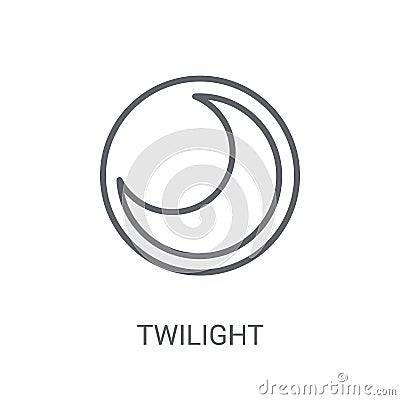 twilight icon. Trendy twilight logo concept on white background Vector Illustration