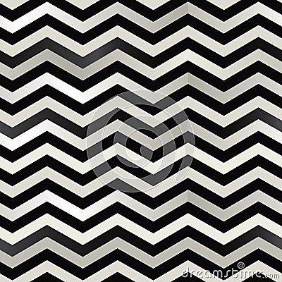 The twin black and white zigzag stripes floor. (Retro background). Vector Illustration
