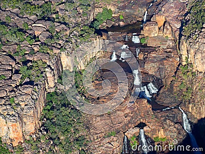 Twin falls, Kakadu N/P, Australia Stock Photo