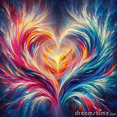 Twin flame couple. Soulmates. The concept of magical, esoteric, tantric, spiritual love. Connection between souls Stock Photo