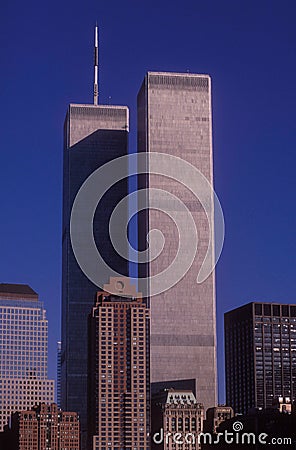 The Twin Towers Editorial Stock Photo