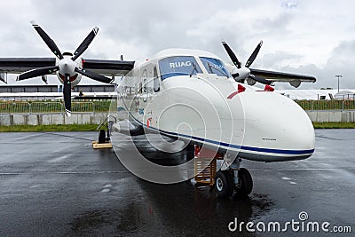 A twin-turboprop STOL utility aircraft, Dornier 228 New Generation. RUAG Aerospace Services GmbH. Editorial Stock Photo