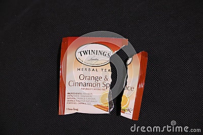 TWININGS -brand for Herbal Tea Editorial Stock Photo