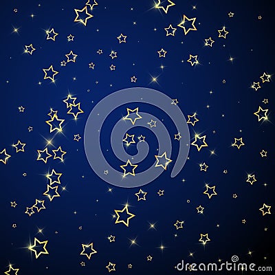 Twinkle stars scattered around randomly Vector Illustration