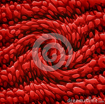 Twirled nanostructures Stock Photo