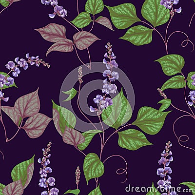 Twisted beans pattern. Vector Illustration