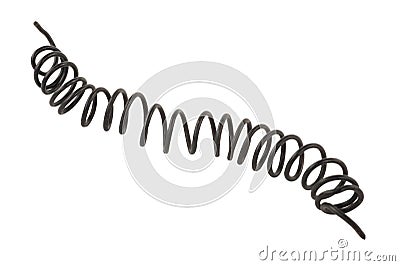 Twisted black wire Stock Photo