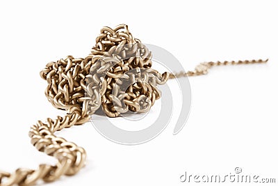 Twisted chain Stock Photo