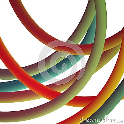 Electrical wires of different colors. Vector illustrtation Vector Illustration