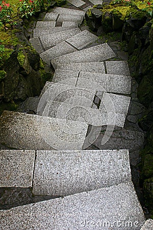 Twisted stairs Stock Photo