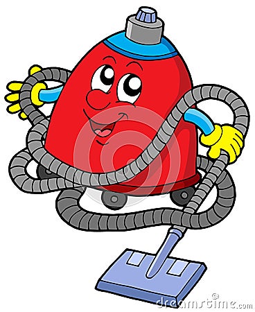 Twisted vacuum cleaner Vector Illustration
