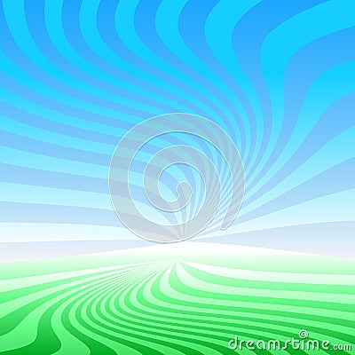 Twisted vector rays Vector Illustration