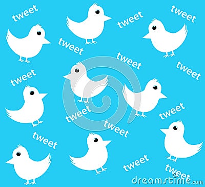 Twitter background Stock Photo