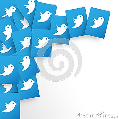 Twitter background Editorial Stock Photo