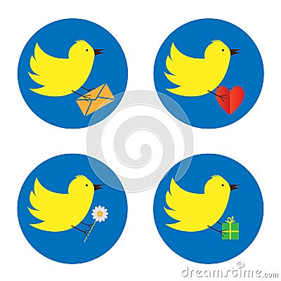 Twitter bird Vector Illustration