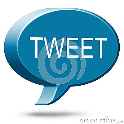 Twitter Social Media Tweet Stock Photo