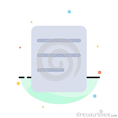 Twitter, Text, Chat Abstract Flat Color Icon Template Vector Illustration