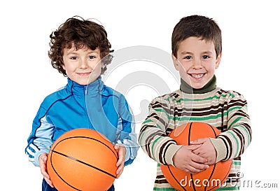 Two adorable children Stock Photo