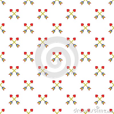 Two arrows LGBT pattern, cartoon style Vector Illustration