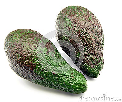 Two avocados Stock Photo