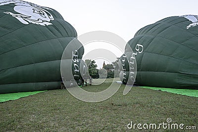 Two Balloons before start Editorial Stock Photo