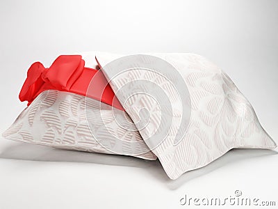 Two beautiful pillows Stock Photo