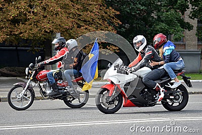 Two bikes Editorial Stock Photo