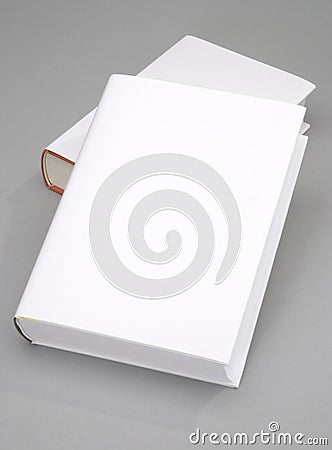 Two Blank book cover Stock Photo