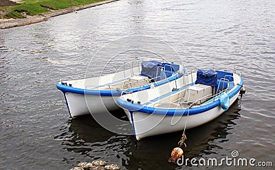 Two boats on the water. Stock Photo