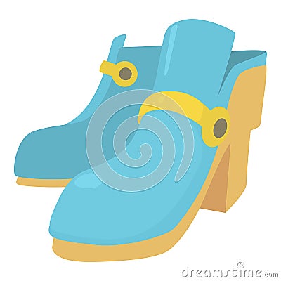 Two boots icon , cartoon style Vector Illustration