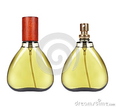 Two bottle of parfum Stock Photo