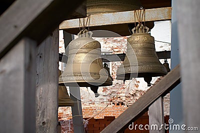 Two bronze bells Stock Photo
