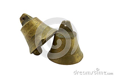 Two bronze bells Stock Photo