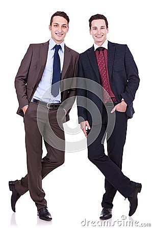 Two business friends Stock Photo