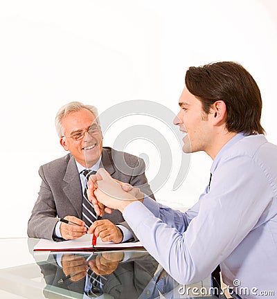 Two businessmen Stock Photo