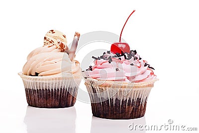 Two cakes Stock Photo