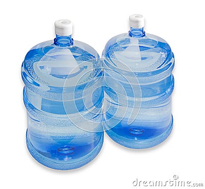 Two carboys with drinking water Stock Photo