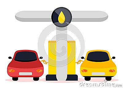 Petrol gas service Vector Illustration