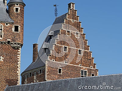 Two castle towers. Stock Photo