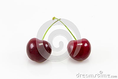 Two cherry Stock Photo