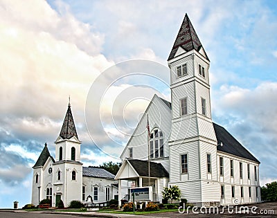 Two churches Stock Photo