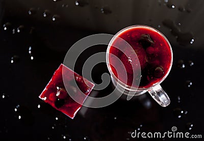 Two cocktails isolated Stock Photo