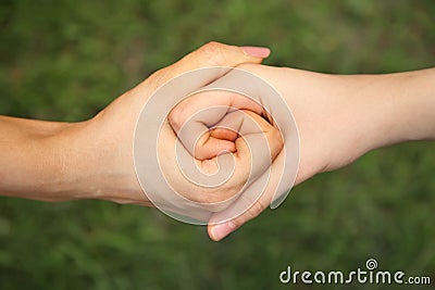 Two coupled hands Stock Photo
