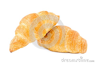 Two croissants Stock Photo