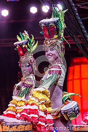 Two cuban female dancers Editorial Stock Photo