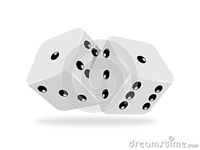 Two dices Vector Illustration